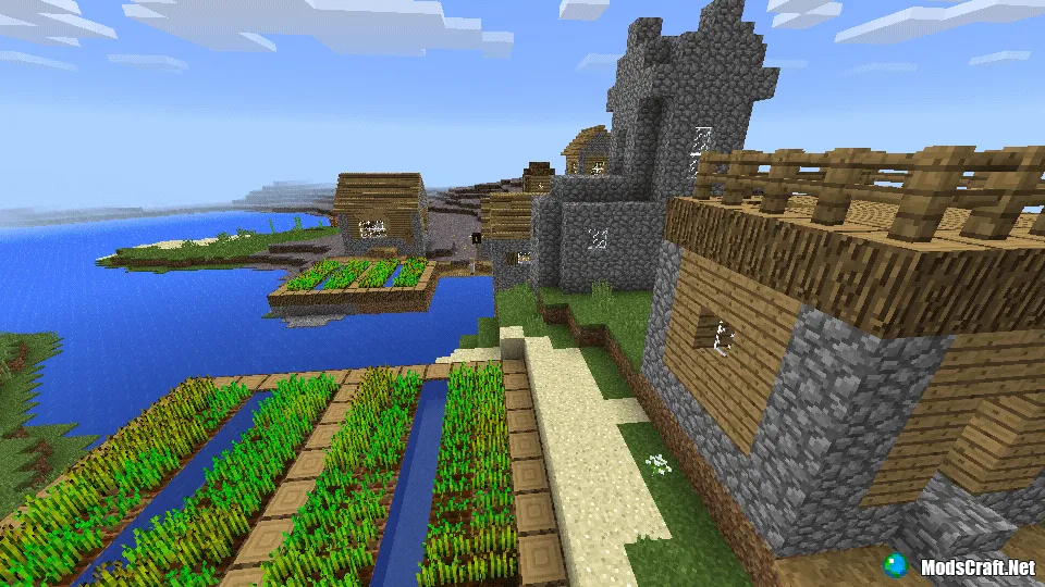 Деревня в грибном биоме