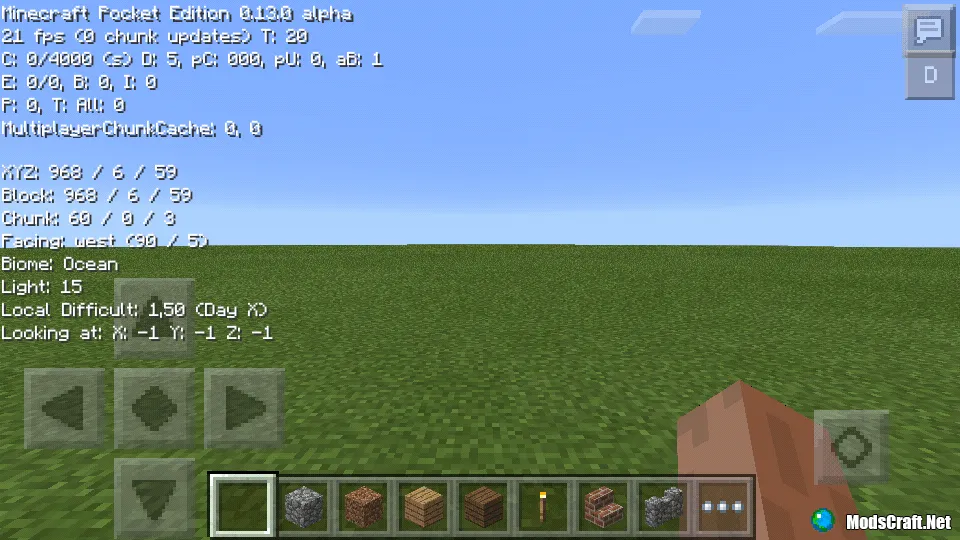 Скриншот окна отладки