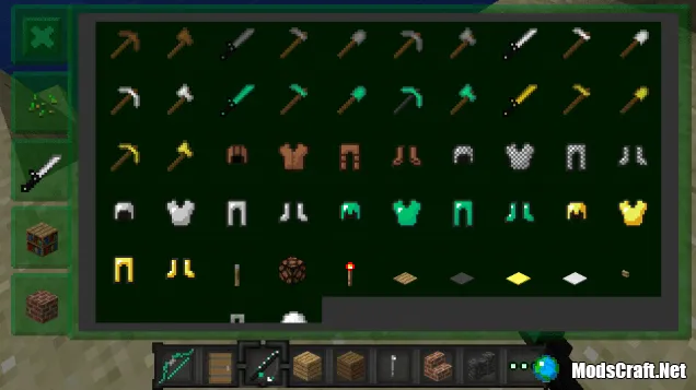 Новые интерфейс инвентаря