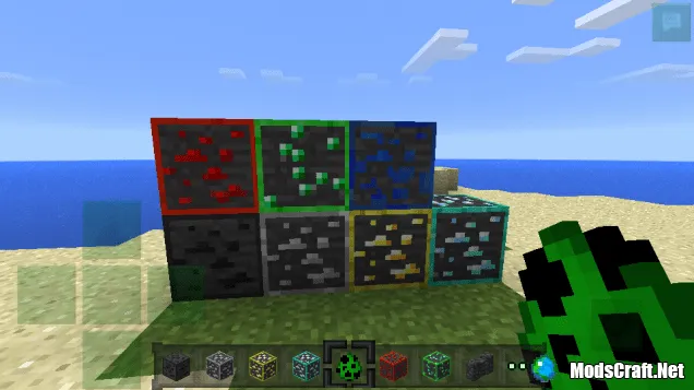 Новые текстуры руд с обводкой