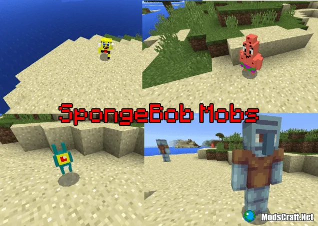 Мод: СпанчБоб Мобы 0.13.1