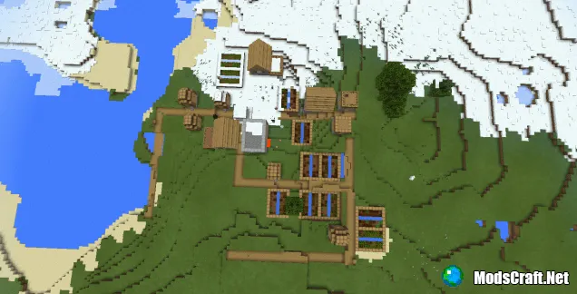 Сид: Деревня возле снежного биома [0.13.X]