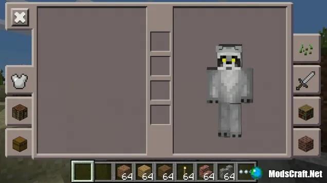 Интерфейс инвентаря игрока