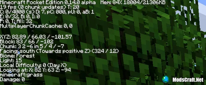 Мод: Мобильный F3 0.14.3/0.14.2/0.14.1/0.14.0