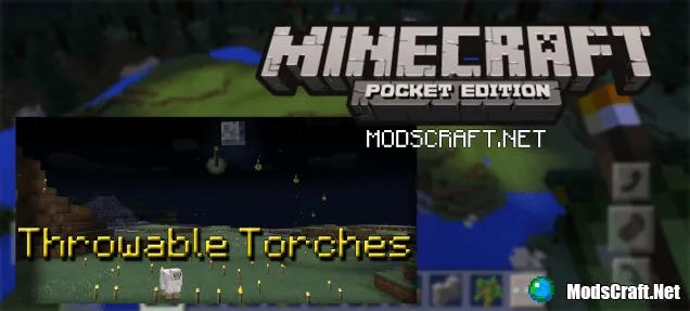 Мод Throwable Torches 0.15.6/0.15.4/0.14.3