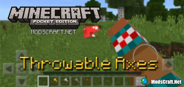 Мод Throwable Axes 0.15.6/0.15.4/0.15.3/0.14.3