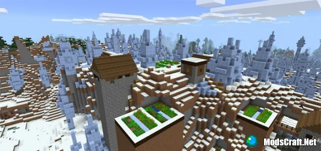 Сид: Деревня в биоме Ледяных Шипов