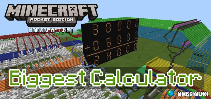 Карта: Редстоун-калькулятор на 16 бит