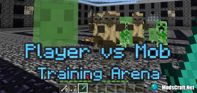 Карта: Player vs Mob Training Arena [Выживание] [Мини-игра]