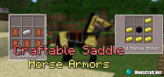 Мод Craftable Saddle & Horse Armors 0.15.6/0.15.4/0.15.3