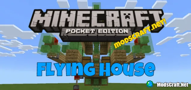 Карта: Летающий домик [Редстоун]