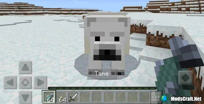 Мод Tameable Polar Bears 1.0/0.17.0