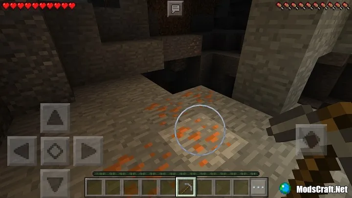 Добыча медной руды в пещере