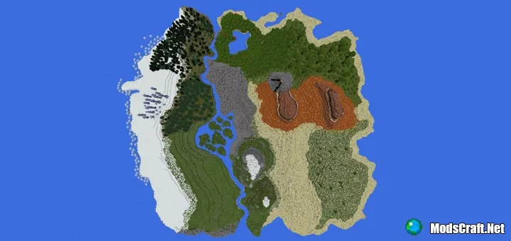 Карта: Ekza’s Terrain Overhaul [Ландшафт]