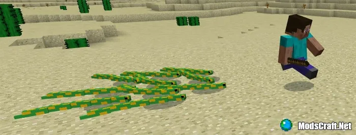 Мод Mine-Snakes 1.0