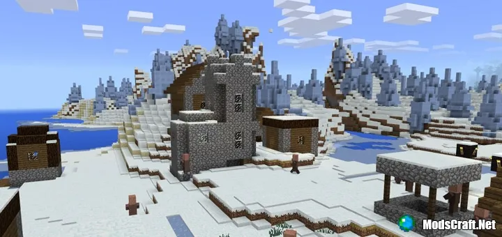 Сид: Деревня в биоме Ледяных шипов [1.1/1.0]