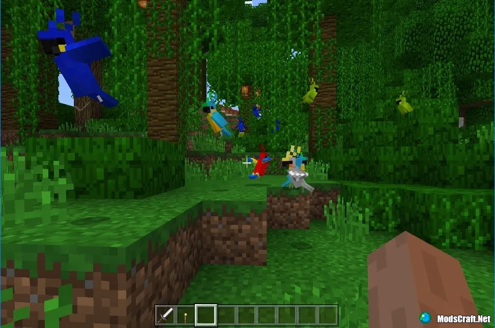 Minecraft PE 1.2: попугаи и танцы!