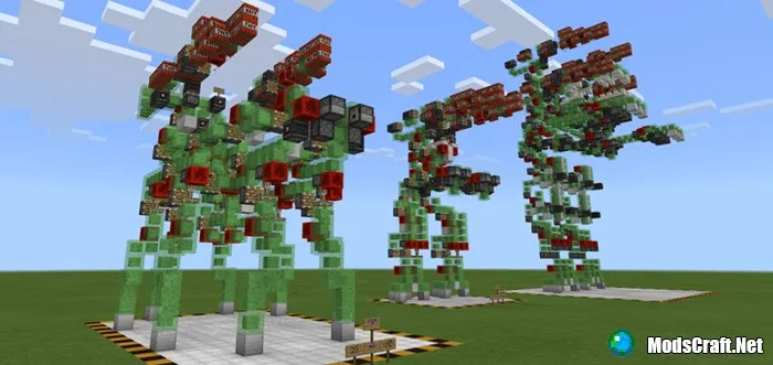 Карта: New Slime Block Robots [Редстоун]