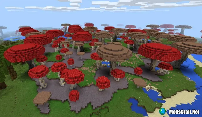 Карта: Массивные кастомные биомы