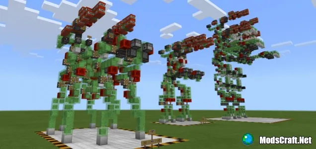 Карта: New Slime Block Robots [Редстоун]