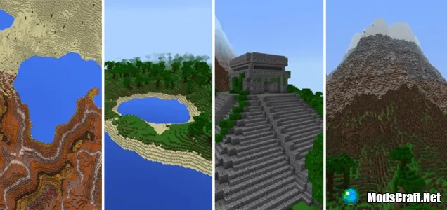 Карта: The Lands of Notch [Пользовательский ландшафт]