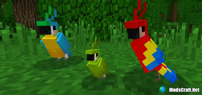 Мод Baby Parrots Addon 1.2