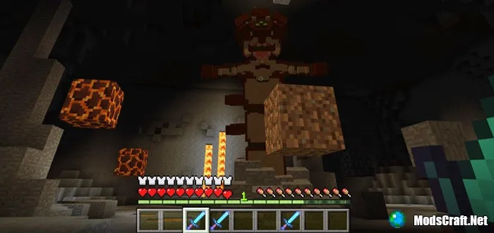 Мод: Лавовый монстр-босс