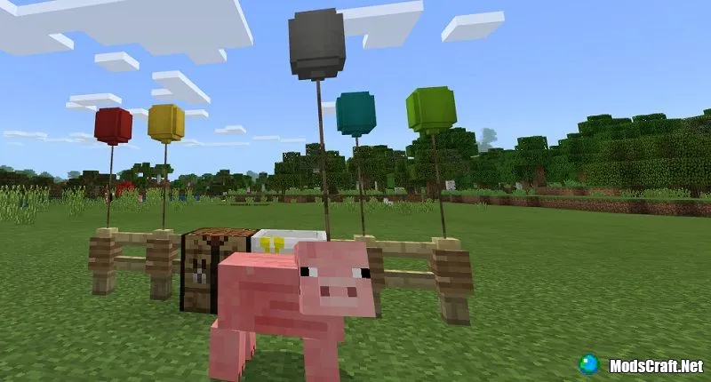 Воздушный шар в Майнкрафт