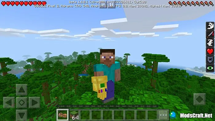 Мод: ThanosGauntlet 1.6/1.5/1.4