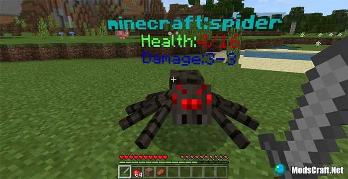 Мод Health & Damage Identifier 1.9+