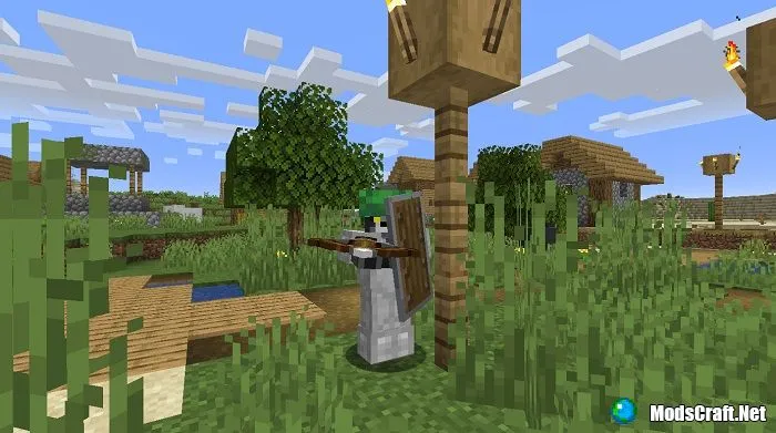 В Minecraft Bedrock будут добавлены щиты!