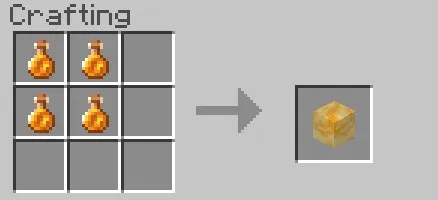 Крафт Блока Сот в Майнкрафт