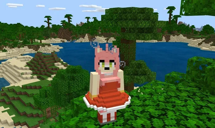 Детализированный скин девочки