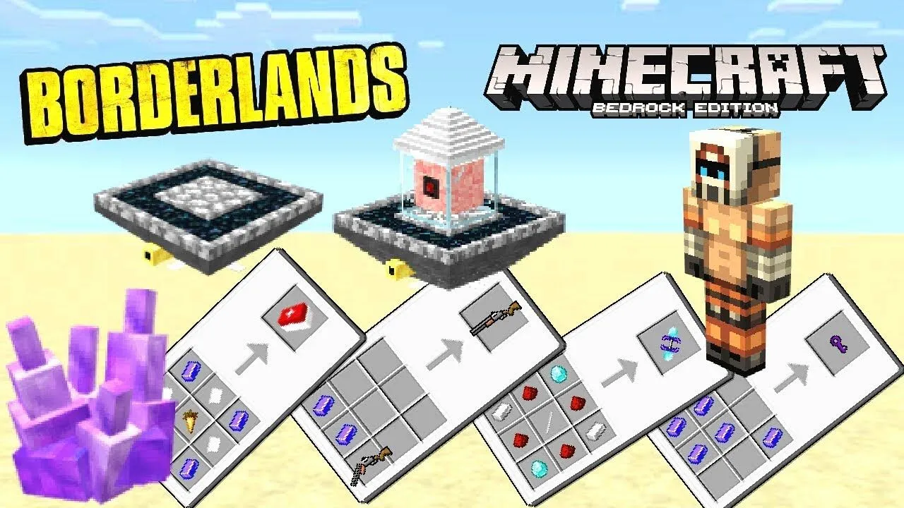 Мод Borderlands Bedrock 1.14+
