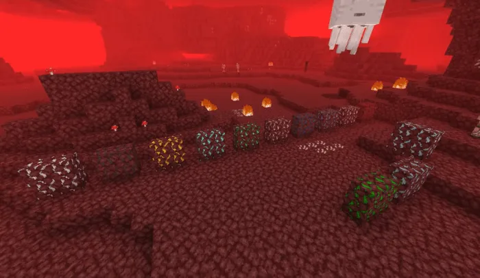 Мод Незеритовые Руды 1.14+ [Nether Ores]
