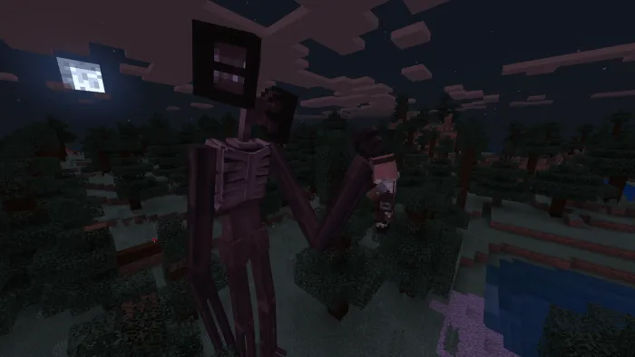 Монстр схватил игрока