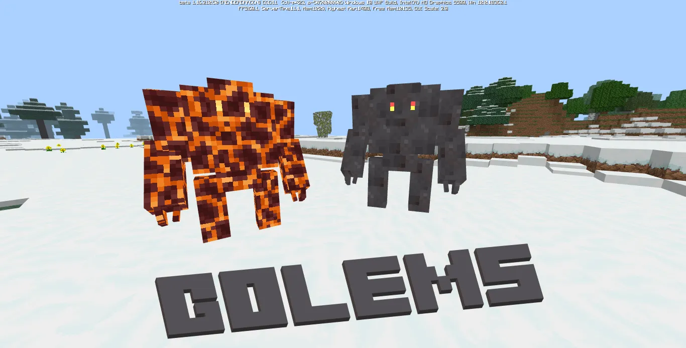 Мод: Големы из Dungeons