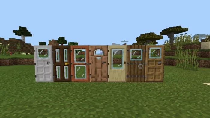 Текстуры Стеклянные двери и люки