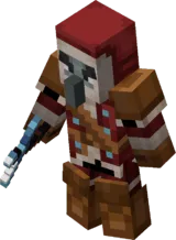 Альпинист в красной одежде