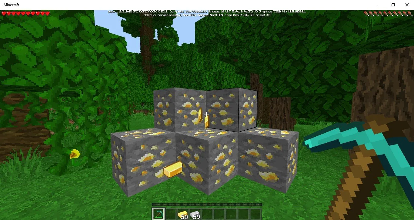 Мод Слитки из руды