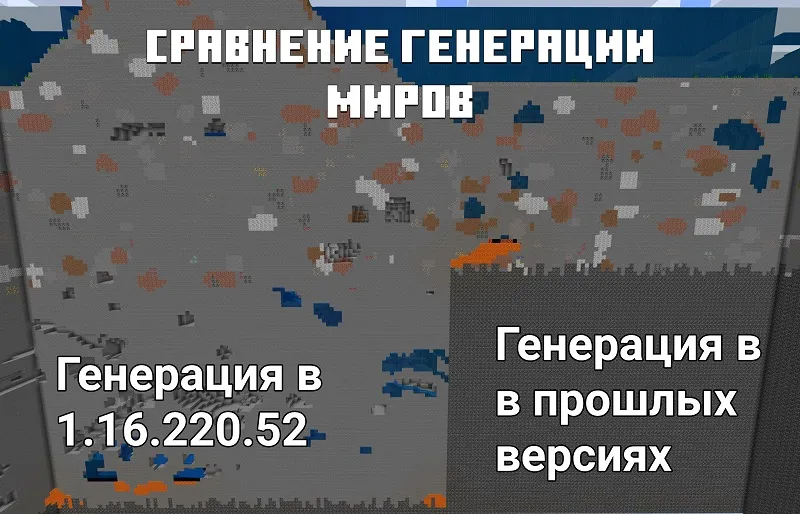 Генерация в Майнкрафт 1.16.220.52