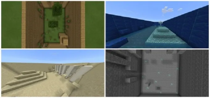 Карта: Паркур в биомах 2