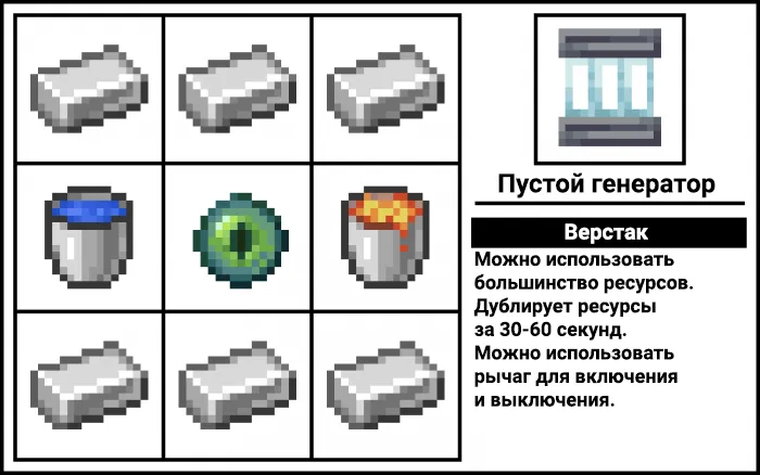 Мод: Генераторы и дубликаторы