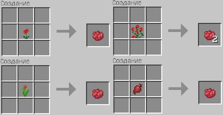 Рецепт красного красителя