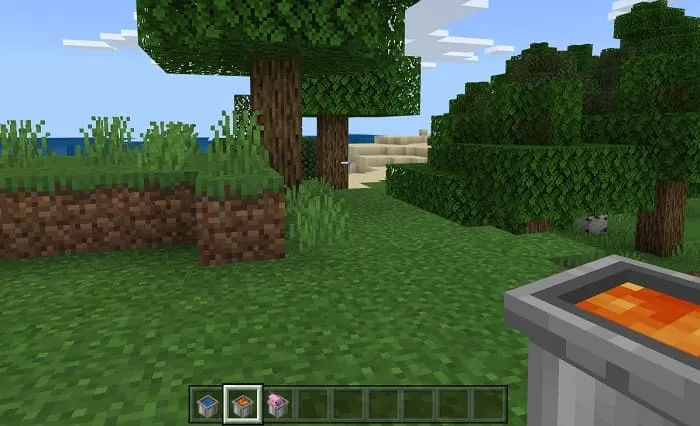 3D ведро лавы в Майнкрафте