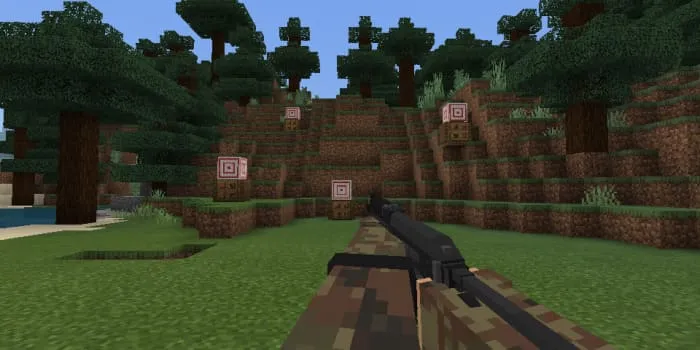 Витязь пушка в Майнкрафте