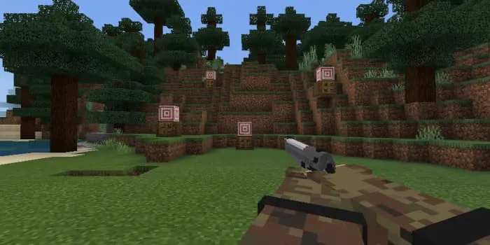 Пистолет Beretta 92 в Minecraft