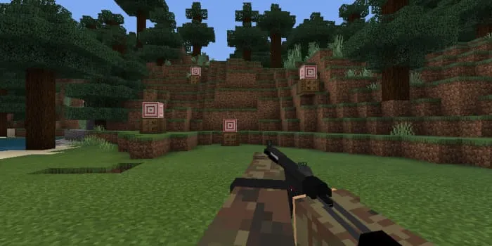 Пулемет МП5 в Майнкрафте