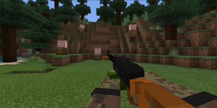 Пулемет ПКМ Калашникова в Майнкрафте