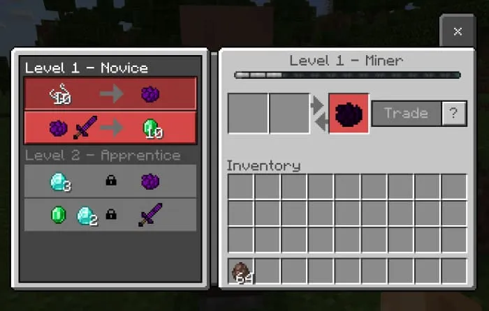 Торговля с шахтёром